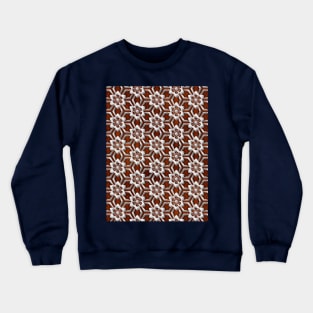 Vintage grungy and floral geometric repeated pattern Crewneck Sweatshirt